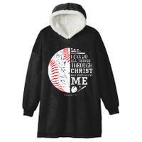 Baseball Gifts Bible Verse Sayings Philippians 413  Hooded Wearable Blanket