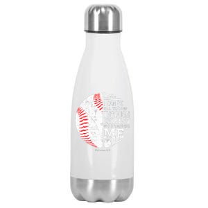 Baseball Gifts Bible Verse Sayings Philippians 413  Stainless Steel Insulated Water Bottle