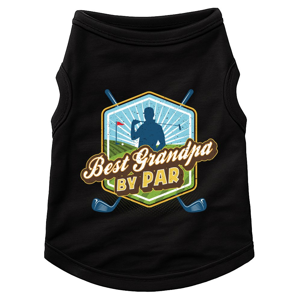 Best Grandpa By Par FatherS Day Golf Dad Gift Doggie Tank