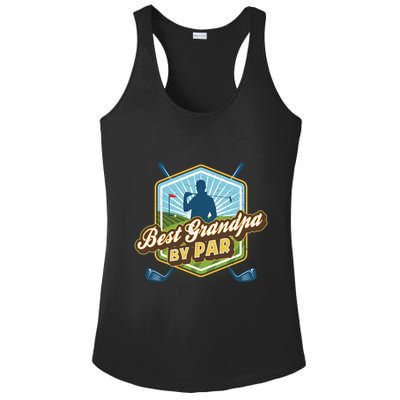 Best Grandpa By Par FatherS Day Golf Dad Gift Ladies PosiCharge Competitor Racerback Tank
