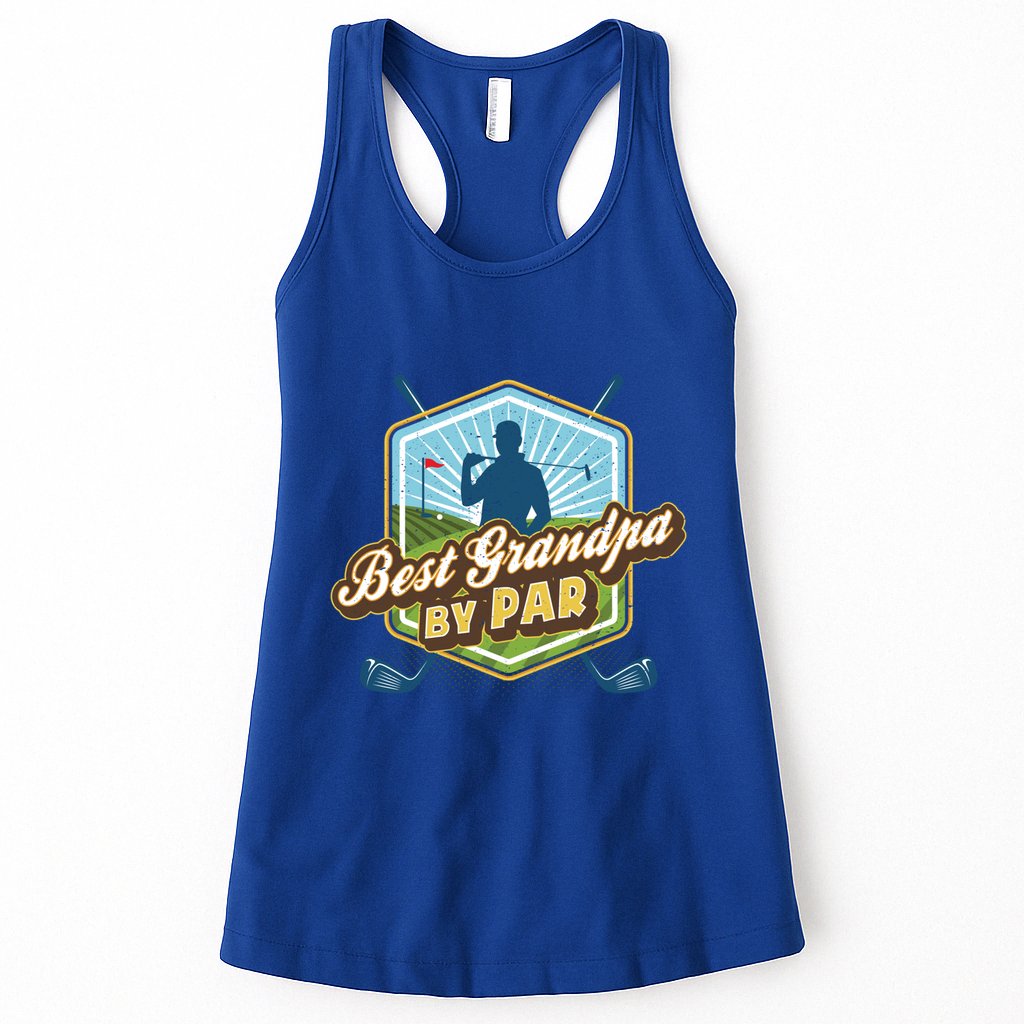 Best Grandpa By Par FatherS Day Golf Dad Gift Womens Tank Top
