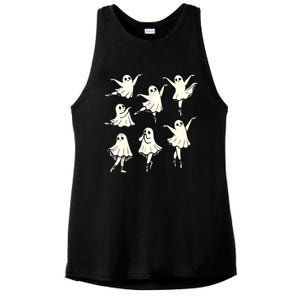 Ballet Ghost Ballet Dancer Spooky Dance Teacher Halloween Ladies PosiCharge Tri-Blend Wicking Tank