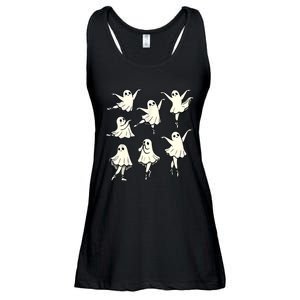 Ballet Ghost Ballet Dancer Spooky Dance Teacher Halloween Ladies Essential Flowy Tank