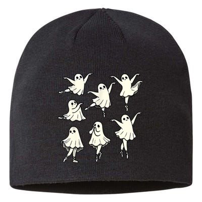 Ballet Ghost Ballet Dancer Spooky Dance Teacher Halloween Sustainable Beanie