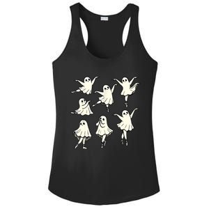 Ballet Ghost Ballet Dancer Spooky Dance Teacher Halloween Ladies PosiCharge Competitor Racerback Tank