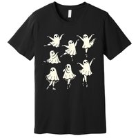 Ballet Ghost Ballet Dancer Spooky Dance Teacher Halloween Premium T-Shirt