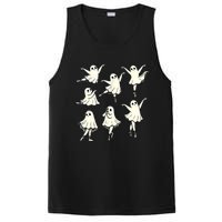 Ballet Ghost Ballet Dancer Spooky Dance Teacher Halloween PosiCharge Competitor Tank