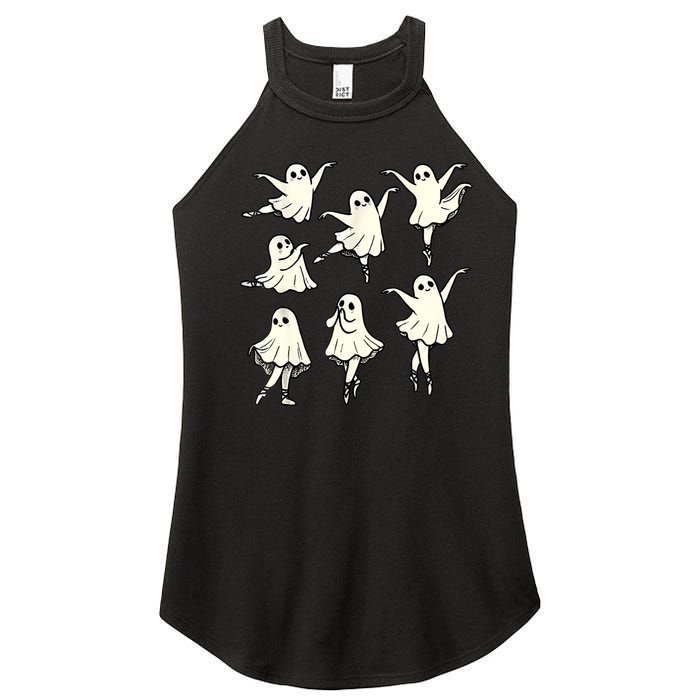 Ballet Ghost Ballet Dancer Spooky Dance Teacher Halloween Women's Perfect Tri Rocker Tank