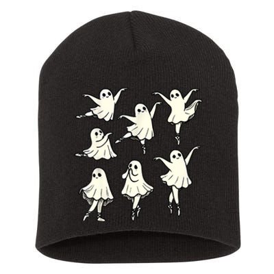 Ballet Ghost Ballet Dancer Spooky Dance Teacher Halloween Short Acrylic Beanie