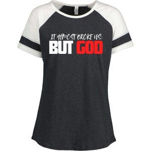 But God Enza Ladies Jersey Colorblock Tee