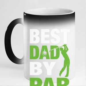 Best Grandpa By Par FatherS Day Golf Grandad Golfing Great Gift 11oz Black Color Changing Mug