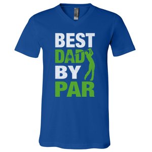 Best Grandpa By Par FatherS Day Golf Grandad Golfing Great Gift V-Neck T-Shirt