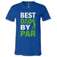 Best Grandpa By Par FatherS Day Golf Grandad Golfing Great Gift V-Neck T-Shirt