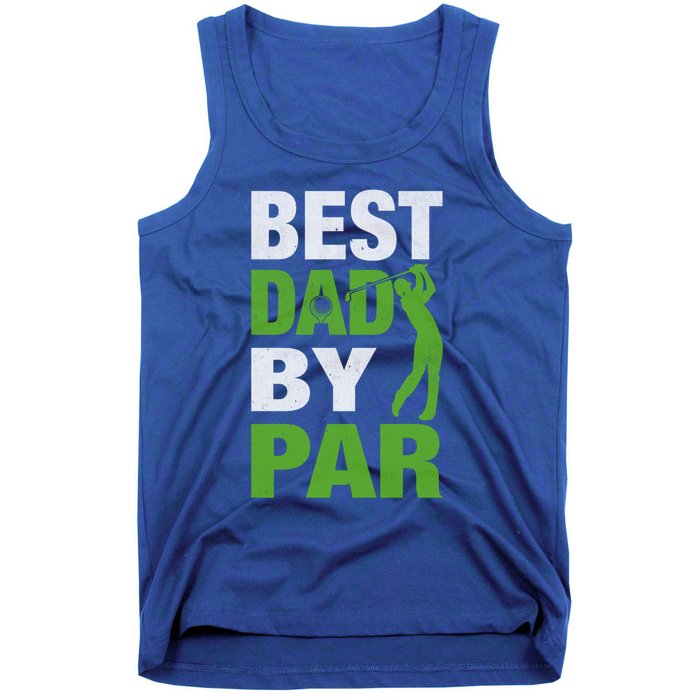 Best Grandpa By Par FatherS Day Golf Grandad Golfing Great Gift Tank Top