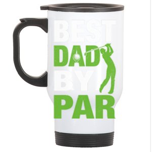 Best Grandpa By Par FatherS Day Golf Grandad Golfing Great Gift Stainless Steel Travel Mug