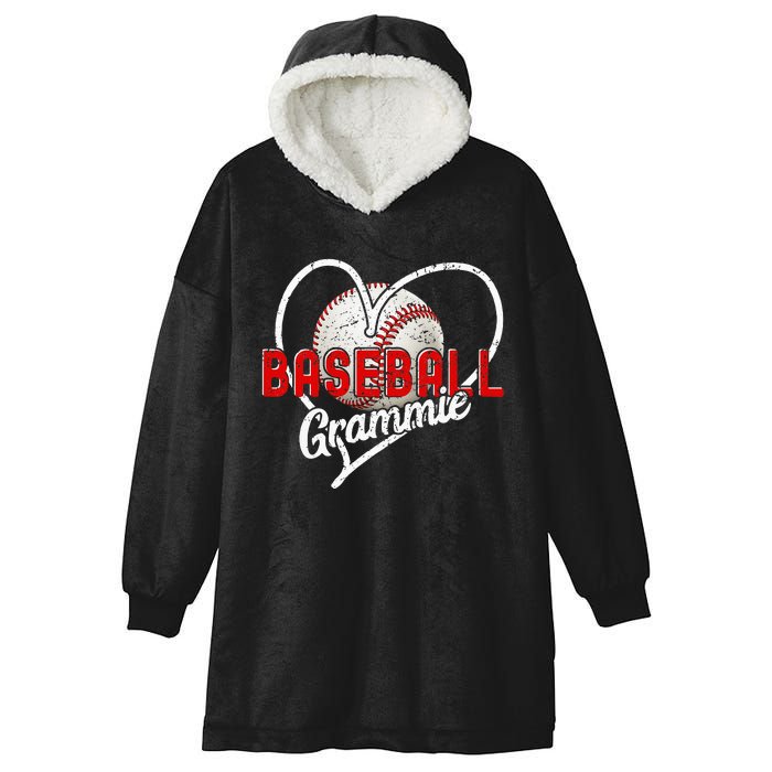 Baseball Grammie Baseball Love Baseball Player Hooded Wearable Blanket