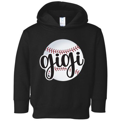 Baseball Gigi Baseball Fan Proud Baseball Grandma Gigi Toddler Hoodie