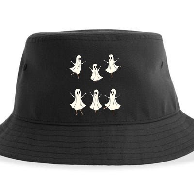 Ballet Ghost Ballet Dancer Spooky Dance Teacher Halloween Meaningful Gift Sustainable Bucket Hat