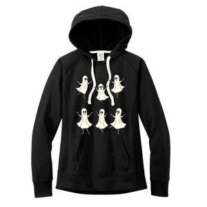 Ballet Ghost Ballet Dancer Spooky Dance Teacher Halloween Meaningful Gift Women's Fleece Hoodie