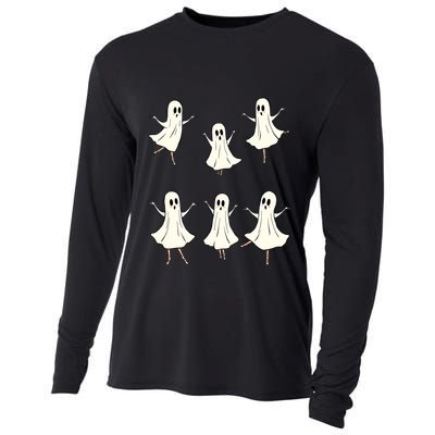 Ballet Ghost Ballet Dancer Spooky Dance Teacher Halloween Meaningful Gift Cooling Performance Long Sleeve Crew