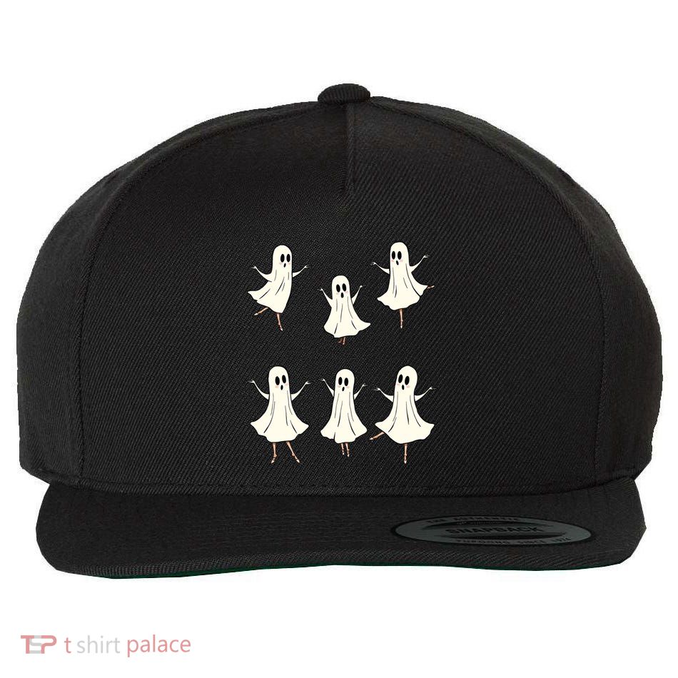 Ballet Ghost Ballet Dancer Spooky Dance Teacher Halloween Meaningful Gift Wool Snapback Cap