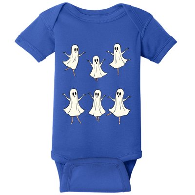 Ballet Ghost Ballet Dancer Spooky Dance Teacher Halloween Meaningful Gift Baby Bodysuit