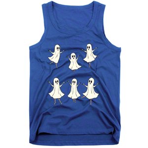 Ballet Ghost Ballet Dancer Spooky Dance Teacher Halloween Meaningful Gift Tank Top