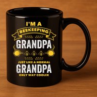 Beekeeper Grandpa Bee Bees Apiarist Father 11oz C Handle Ceramic Mug