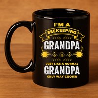 Beekeeper Grandpa Bee Bees Apiarist Father 11oz C Handle Ceramic Mug