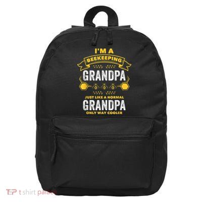 Beekeeper Grandpa Bee Bees Apiarist Father 16 in Basic Backpack