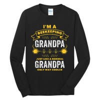 Beekeeper Grandpa Bee Bees Apiarist Father Tall Long Sleeve T-Shirt