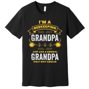 Beekeeper Grandpa Bee Bees Apiarist Father Premium T-Shirt