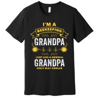 Beekeeper Grandpa Bee Bees Apiarist Father Premium T-Shirt