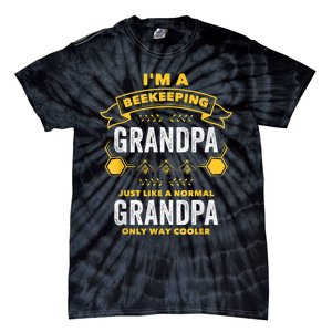 Beekeeper Grandpa Bee Bees Apiarist Father Tie-Dye T-Shirt