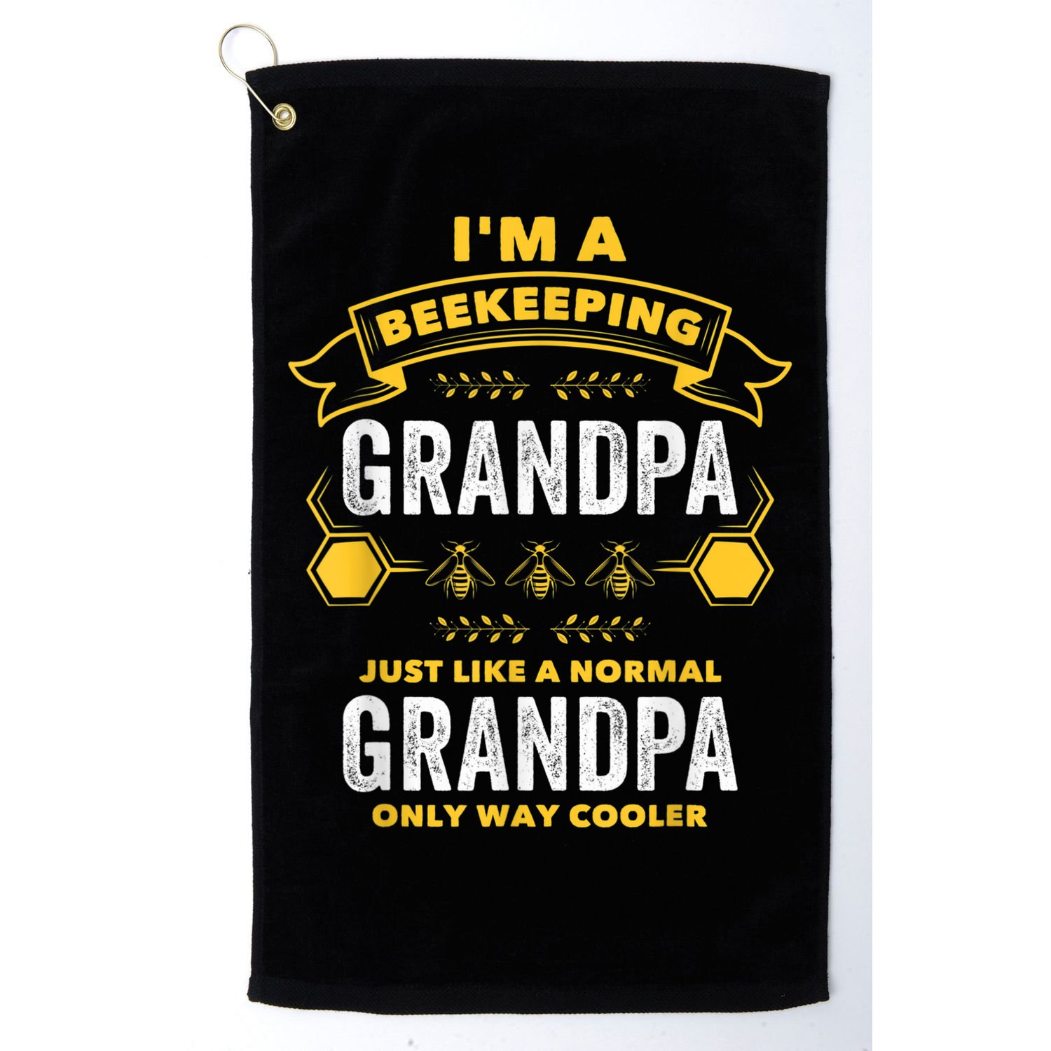 Beekeeper Grandpa Bee Bees Apiarist Father Golf Towel