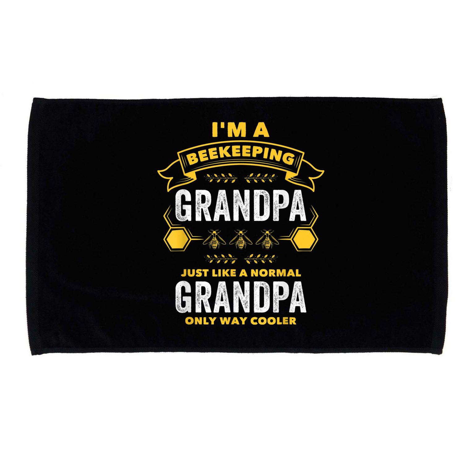 Beekeeper Grandpa Bee Bees Apiarist Father Microfiber Hand Towel