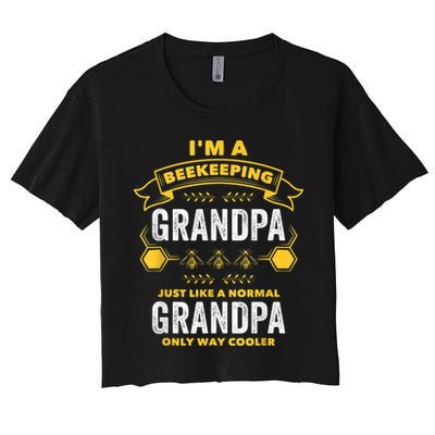 Beekeeper Grandpa Bee Bees Apiarist Father Crop Top