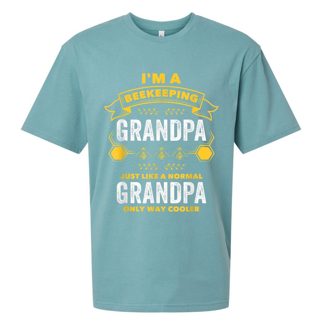 Beekeeper Grandpa Bee Bees Apiarist Father Sueded Cloud Jersey T-Shirt