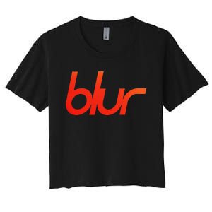 Blur Gradient Women's Crop Top Tee