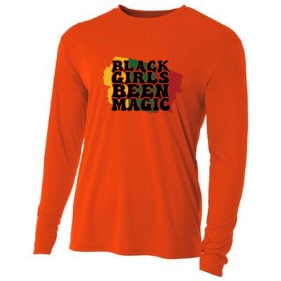 Black Girl Been Magic For Black History Month Gift Cooling Performance Long Sleeve Crew