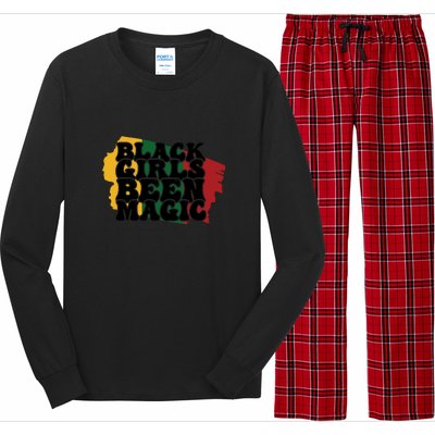 Black Girl Been Magic For Black History Month Gift Long Sleeve Pajama Set