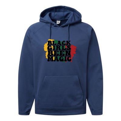 Black Girl Been Magic For Black History Month Gift Performance Fleece Hoodie