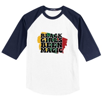 Black Girl Been Magic For Black History Month Gift Baseball Sleeve Shirt