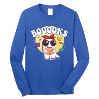 Booooks Ghost Boo Read Books Library Funny Halloween Gift Long Sleeve Shirt