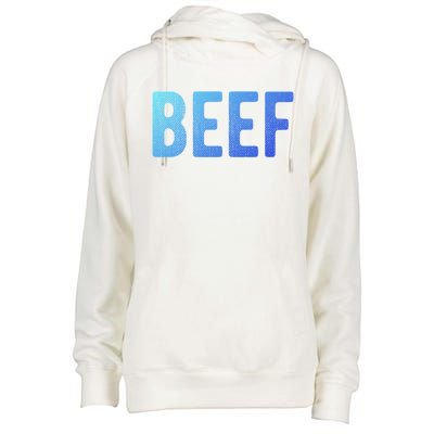 Beef Gift Womens Funnel Neck Pullover Hood