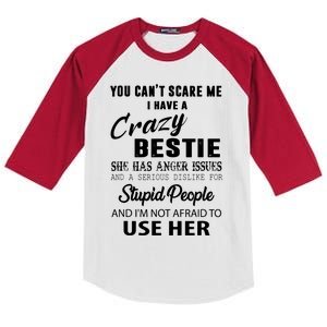 Bestie Gift Bff Best Friend Gift Funny Bestie Kids Colorblock Raglan Jersey