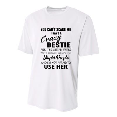 Bestie Gift Bff Best Friend Gift Funny Bestie Youth Performance Sprint T-Shirt