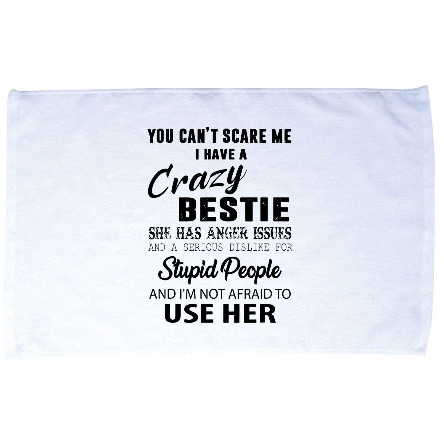 Bestie Gift Bff Best Friend Gift Funny Bestie Microfiber Hand Towel