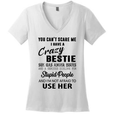 Bestie Gift Bff Best Friend Gift Funny Bestie Women's V-Neck T-Shirt