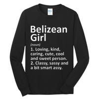 BELIZEAN GIRL BELIZE Gift Funny Country Home Roots Descent Tall Long Sleeve T-Shirt